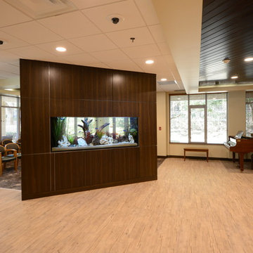 Built-in Aquarium at Retirement Community
