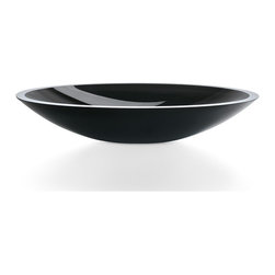 Acquaio 53697.17 Oval Vessel Bathroom Sink in Dark Grey 22.8" - Bathroom Sinks