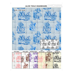 Alice in Wonderland Toile Headboard Casart Colorways - Wall Decor