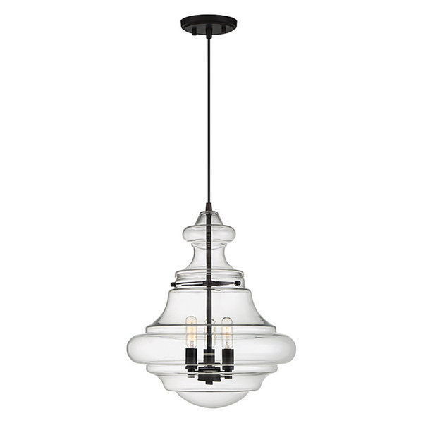 3-Light Pendant, Oil Rubbed Bronze