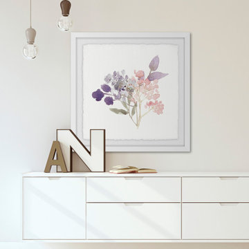 "Watercolor Bouquet 3" Framed Painting Print