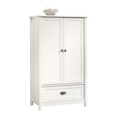Pemberly Row Armoire in Soft White
