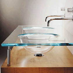 Vitraform 302 Rectangular Front Double Round Countersink Basin - Products