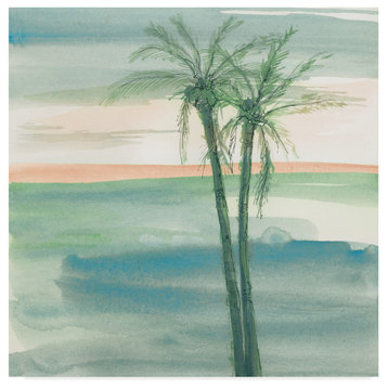Chris Paschke 'Peaceful Dusk Ii Tropical' Canvas Art, 24"x24"