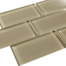 Brown Glossy Subway Glass Mosaic Tiles - Home Accessories & Decor