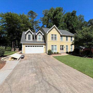 Woodstock, GA Siding Replacement with James Hardie - HardiePanel Vertical Siding