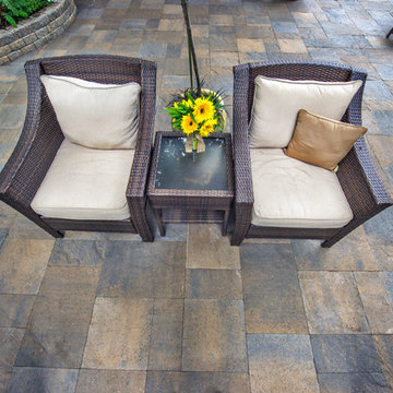 Stone patio with Columbia Slate