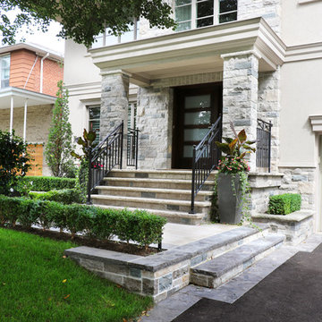 Simple elegance in front yard at Bathurst and Eglinton