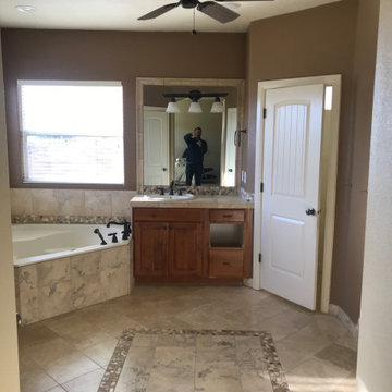 Master bathroom remodel. Before