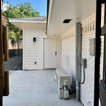 75244 - Preston Hollow - Garage Conversion, Garage Addition - BEFORE and AFTER