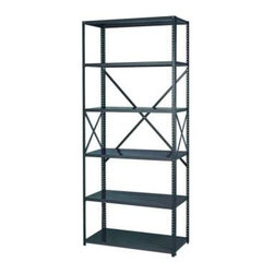 Edsal - Edsal 36 in. W x 85 in. H x 24 in. D Steel Commercial Shelving Unit 216-24-3 - Utility Shelves