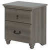 South Shore Noble 2-Drawer Nightstand, Gray Maple