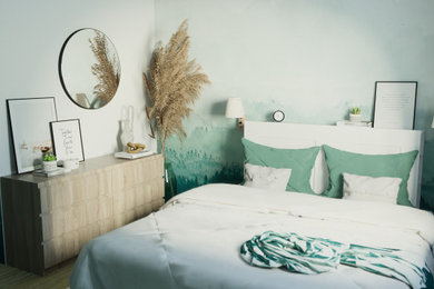 Bedroom - scandinavian bedroom idea in Paris