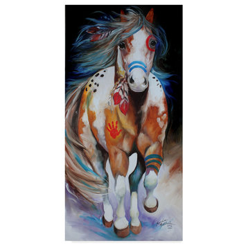 Marcia Baldwin 'Brave The Indian War Horse' Canvas Art, 32x16
