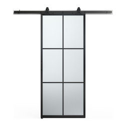 Masonite 6 Lite Metal Barn Door Kit - Interior Doors
