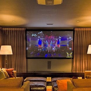 Inspiration for a home cinema in Wichita.