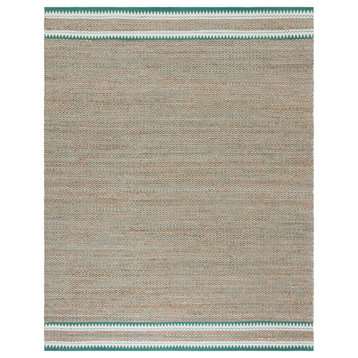 Safavieh Vintage Leather Collection NF874Y Rug, Natural/Green, 4' X 6'
