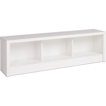 Prepac Calla Storage Bench in White Laminate