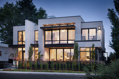 Trendy home design photo in Calgary