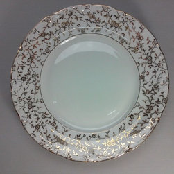 lote de cinco platos llanos de cer&aacute;mica alemana. Konigporzellan - Dinner Plates