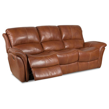 Appalachia 100% Leather Double Reclining Sofa