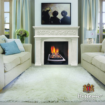Designer Series Michael Cast Stone Fireplace Mantel