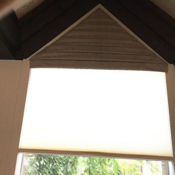 Custom Cornice board & Hunter Douglas Duette