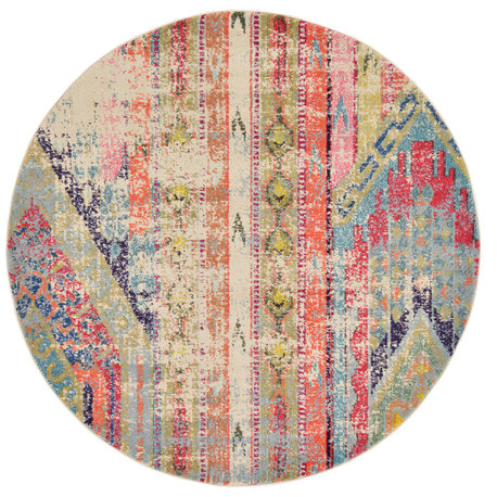 Unique Loom Multicolored Yosemite Sedona 6' 0 x 6' 0 Round Rug