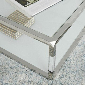 Modern Coffee Tables with Lucite Acrylic Legs