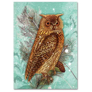 Tina Lavoie 'Snowy Owl' Canvas Art, 14" x 19"