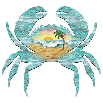 Crab Scenic Ornament, Set of 3
