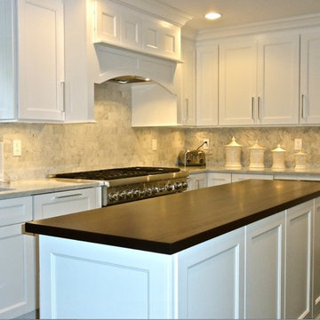 Huntington: White Shaker with Spekva Wooden Top