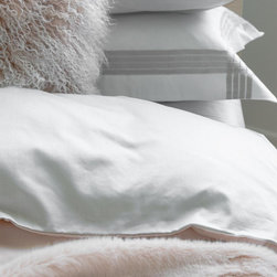 Quartette Dusty Violet/Milk Sateen - Sheets
