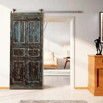 Carved Pantry Doors, Accent Barndoors