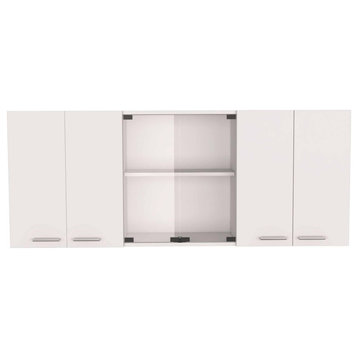 Yuma 59" Wall Cabinet, White
