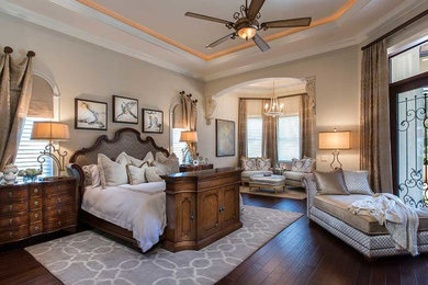 Bedroom - mid-sized transitional bedroom idea in Tampa