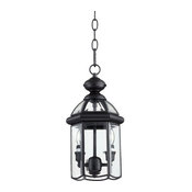 Quorum 735-2-15 Wellsley 2Lt Hanging Lantern - Bk