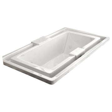 Messina 46 x 78 Endless Flow Air & Whirlpool Jetted Drop-In Bathtub
