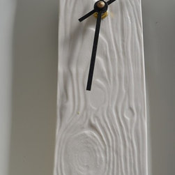 porcelain faux bois wall clock - Wall Clocks