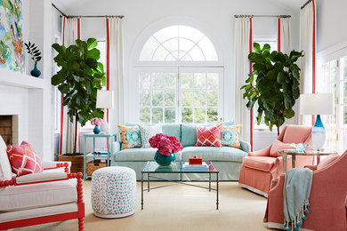 Living room - transitional living room idea in DC Metro