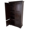 Extra Wide Kitchen Pantry Cabinet, Antique Black