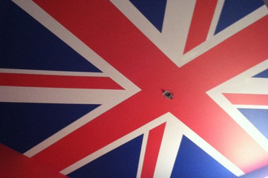 Union Jack on ceiling