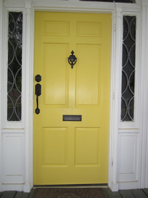 Painted Front Door Yellow