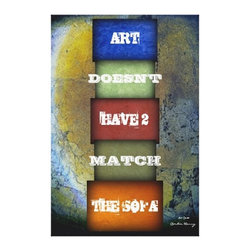 Art Quote Named And Signed Canvas Print by Corbin Henry - Fine Art Prints