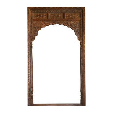 Consigned Antique Architectural Archway, Rustic Floor Mirror Arch frame