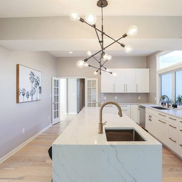 The contemporary kitchen