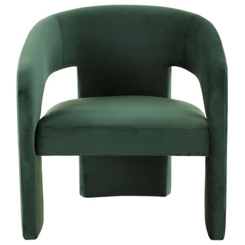 Safavieh Couture Roseanna Modern Accent Chair, Forest Green