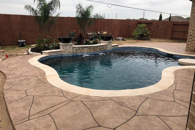 Pool - tropical pool idea in Houston