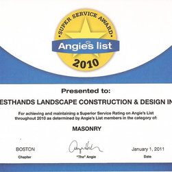 Awards & Certificates - Landscaping Stones And Pavers