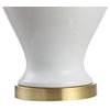 Sagwa Ceramic/Iron Modern Classic LED Table Lamp, White